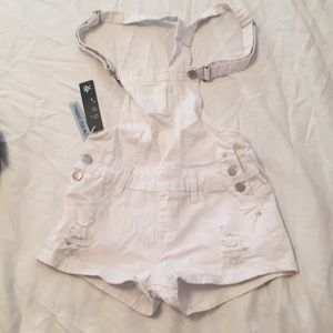Bazi Low Rise Overalls White Women’s Small